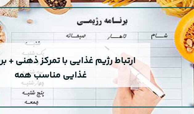 ارتباط رژیم غذایی با تمرکز ذهنی